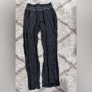 Maurices Black and White Striped Pants
